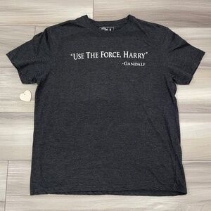 CRAZY DOG T-SHIRTS "Use The Force, Harry" - Gandalf, Men's T-Shirt, Size Large